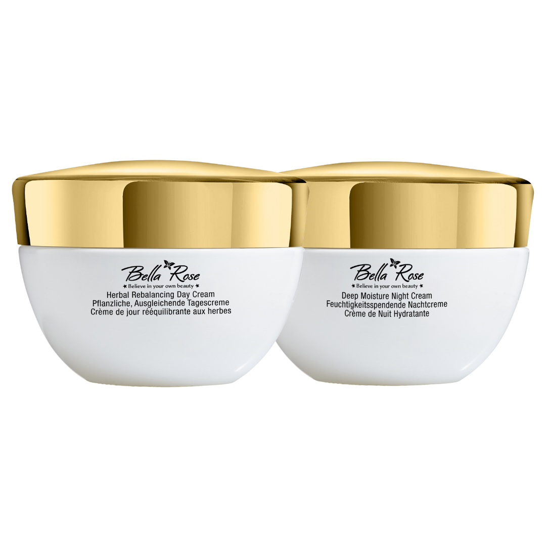 Étiquette CBD rééquilibrante et kit de soins de nuit