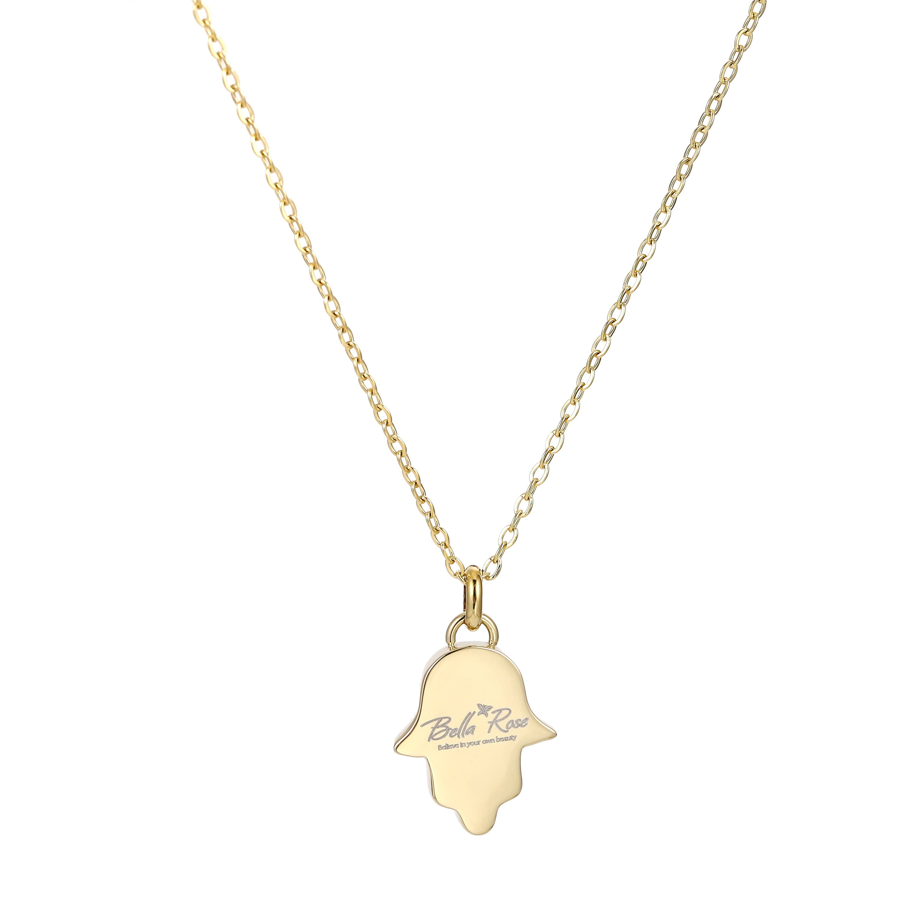 Hamsa Harmony Necklace 14K Gold Plated