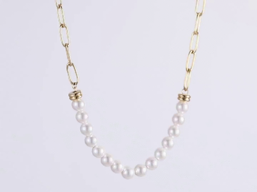 Pearl Embrace Necklace 14K Gold Plated