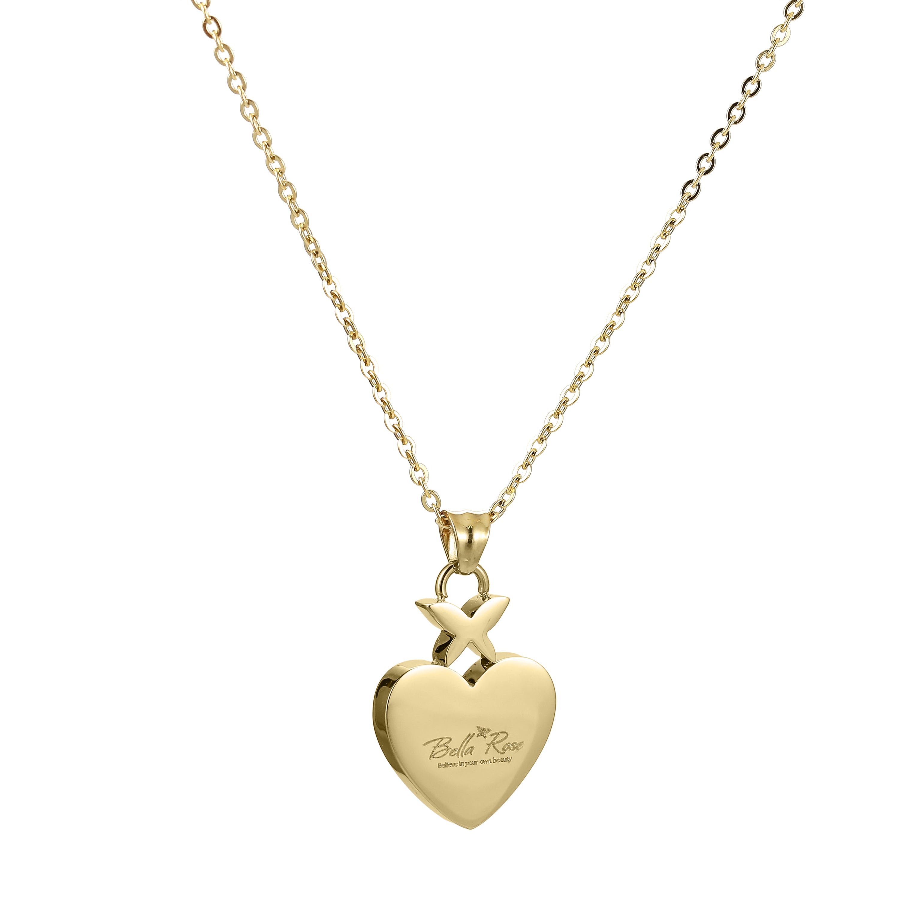 Heart Leaf Necklace 14K Gold Plated