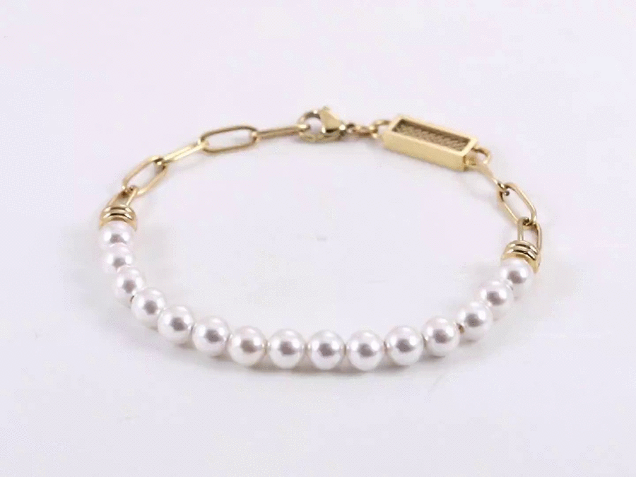 Pearl Embrace Bracelet 14K Gold Plated