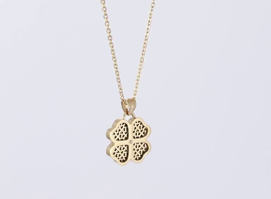 Clover Luck Necklace 14K Gold Plated