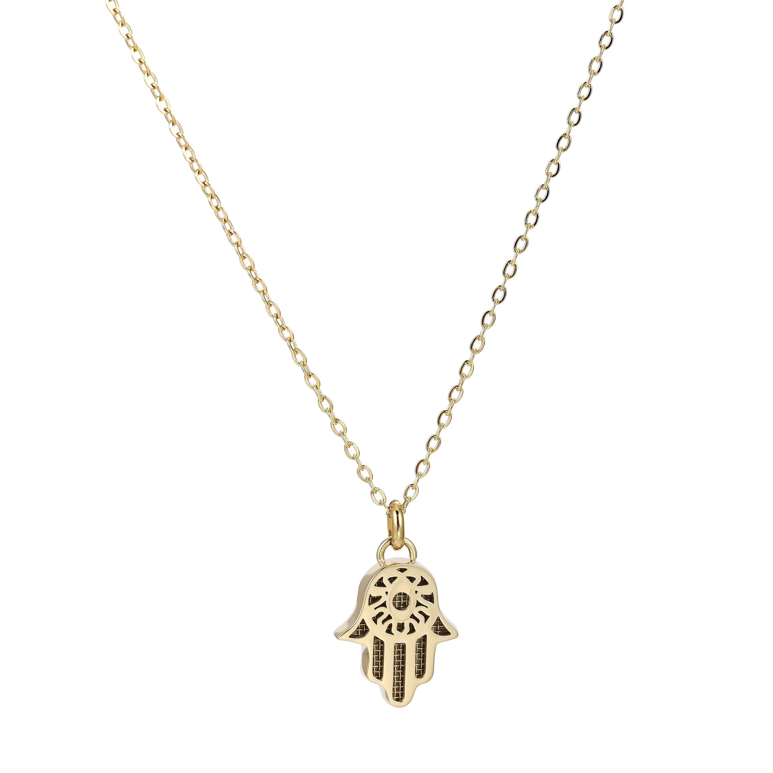 Hamsa Harmony Necklace 14K Gold Plated