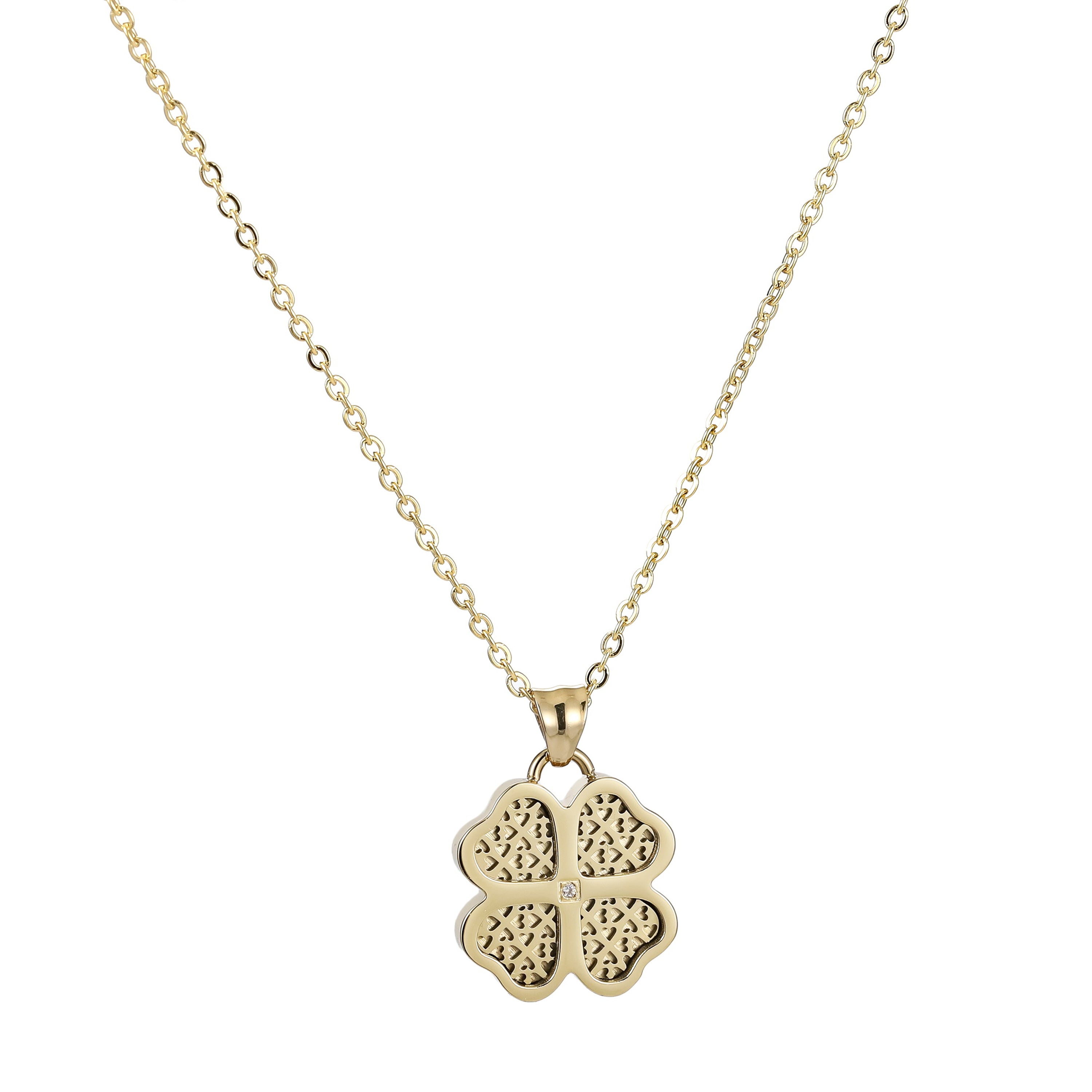 Clover Luck Necklace 14K Gold Plated