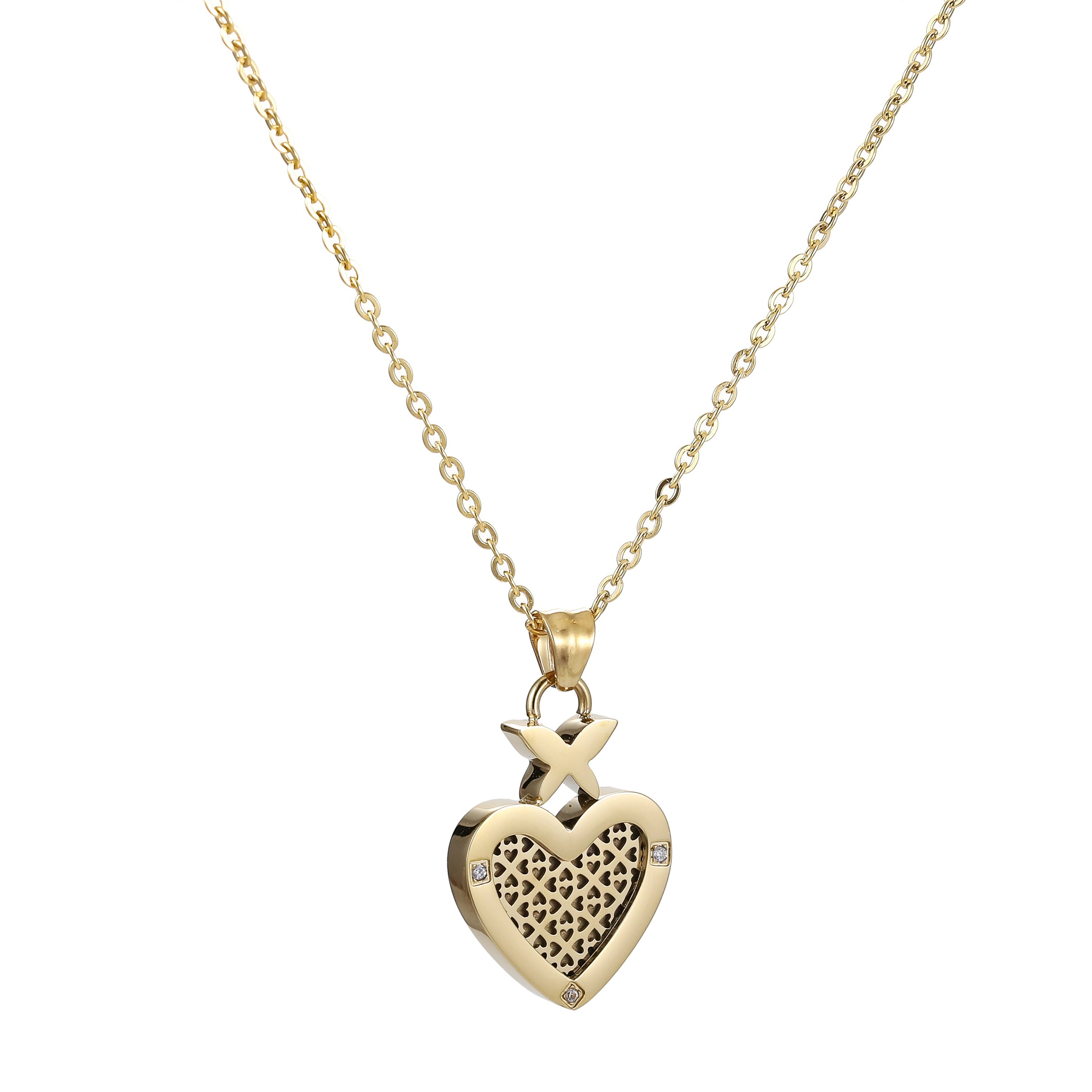 Heart Leaf Necklace 14K Gold Plated