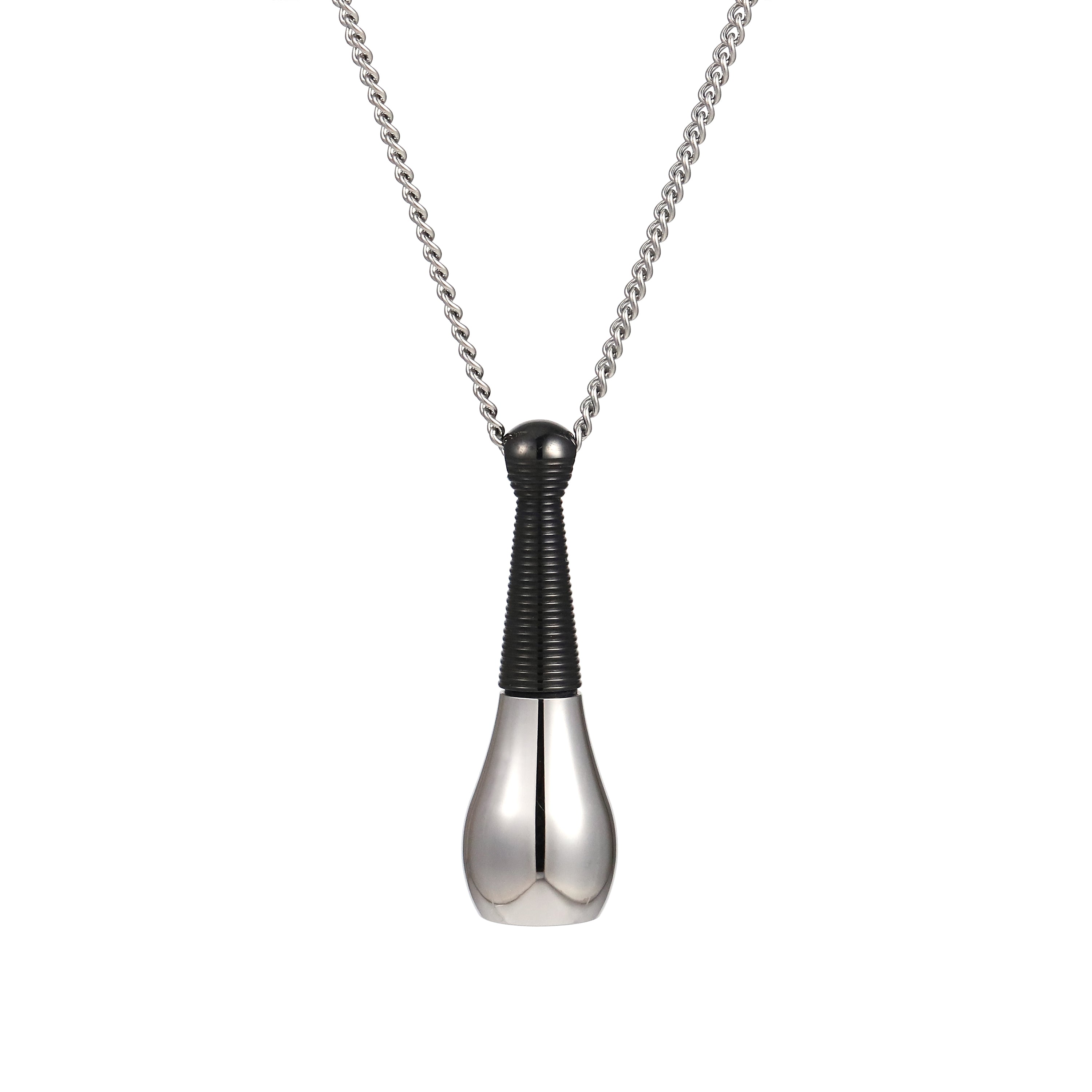 Secret Twist Necklace Black Plated