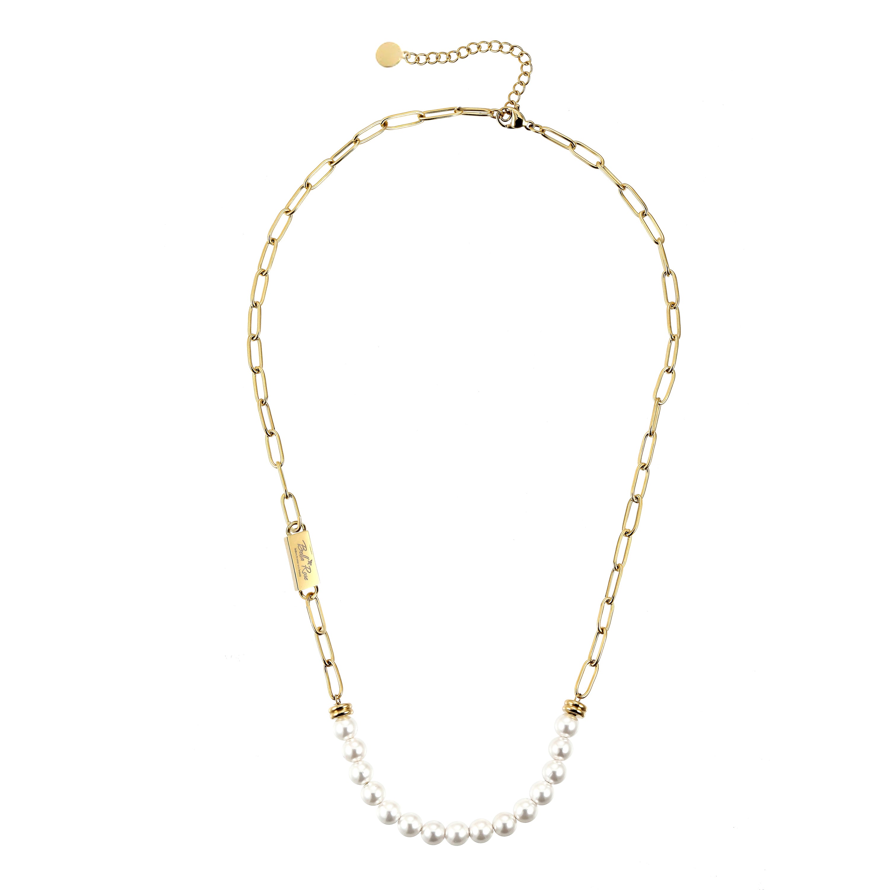 Pearl Embrace Necklace 14K Gold Plated