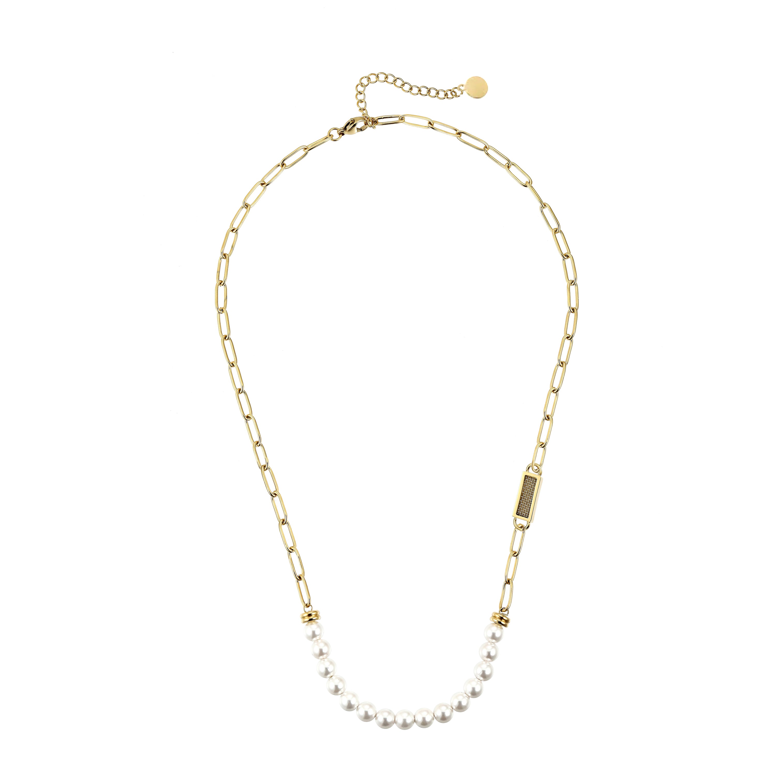 Pearl Embrace Necklace 14K Gold Plated