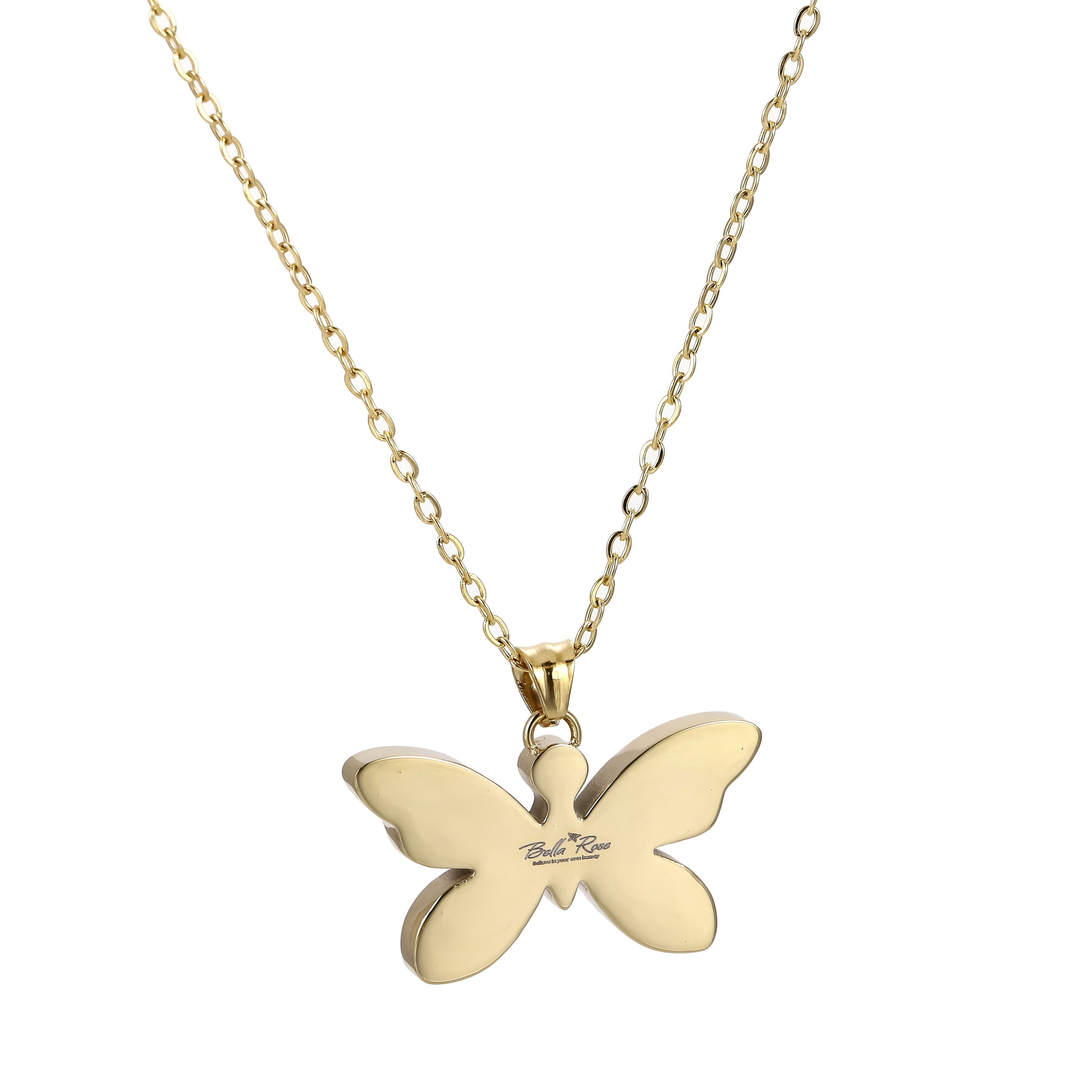 Papillon Whisper Necklace 14K Gold Plated