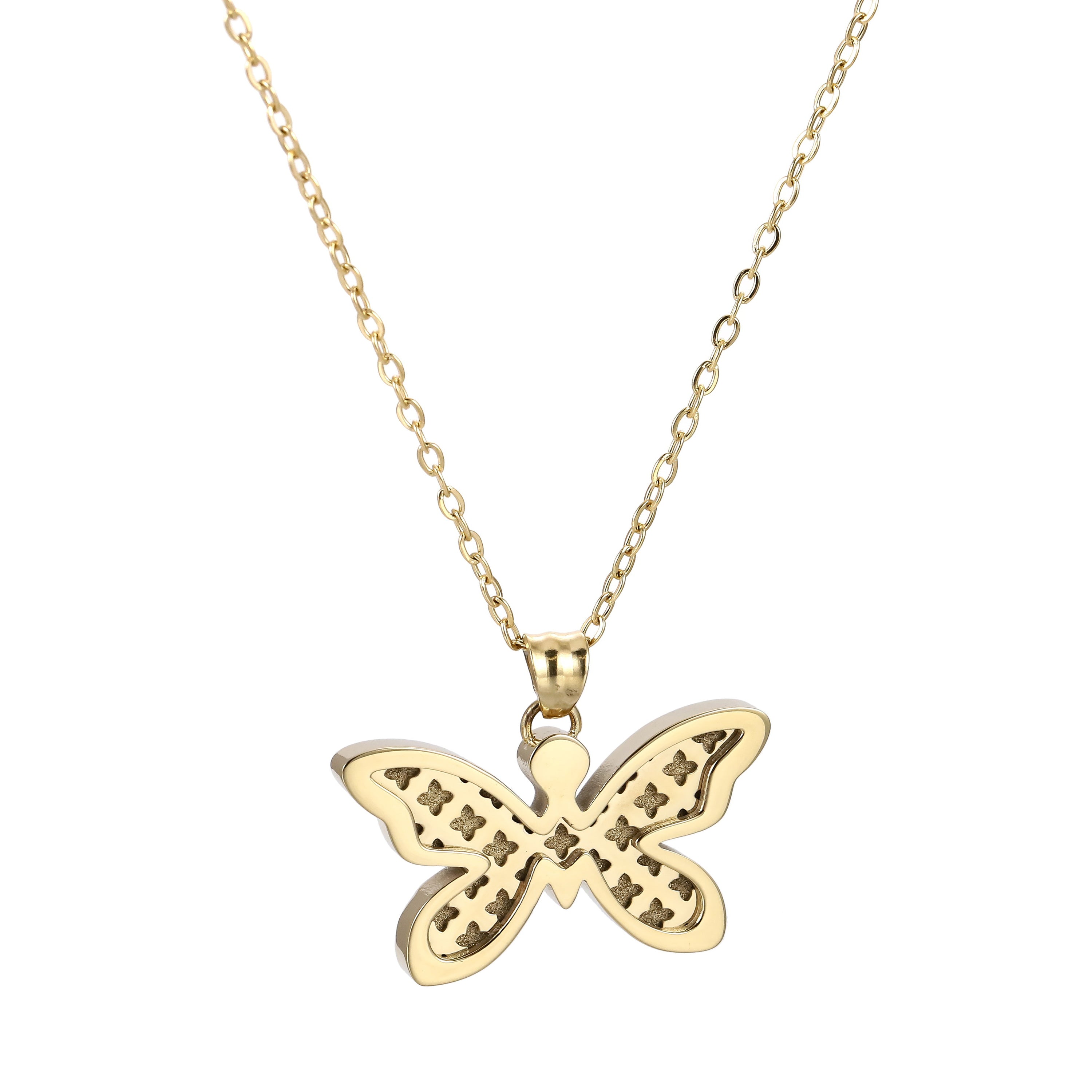 Papillon Whisper Necklace 14K Gold Plated
