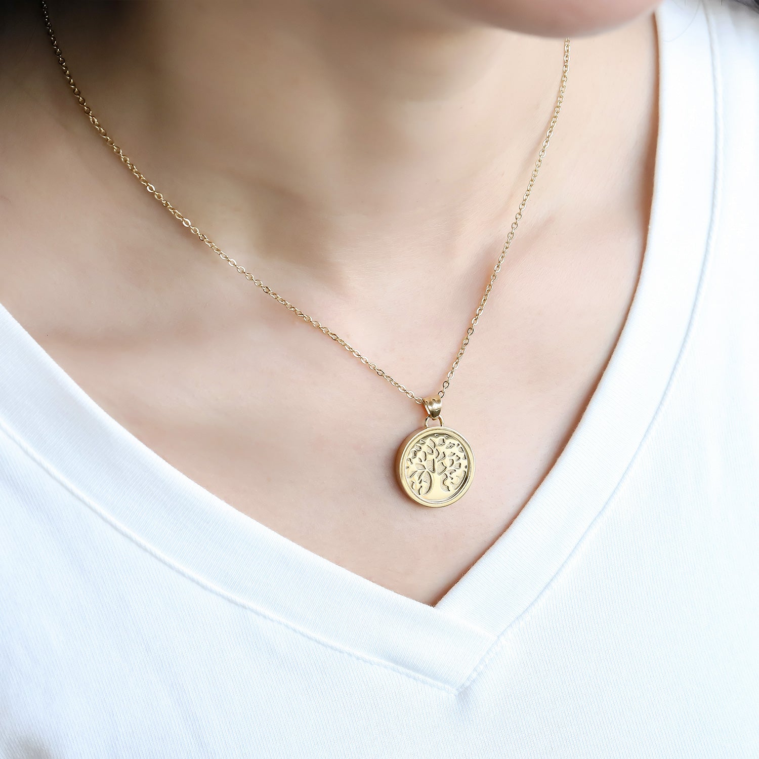 Tree of Grace Necklace 14K Gold Plated